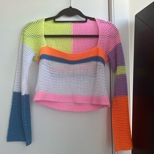 Crocheted crop top